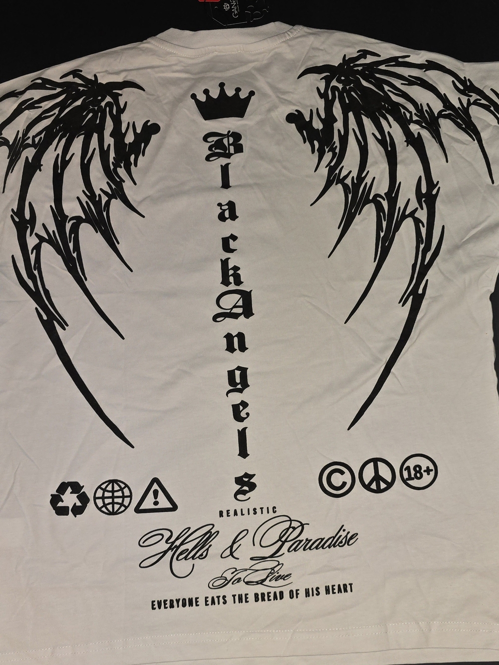 🔥 GANGS Black Angels Streetwear Graphic Tee NWT 🔥